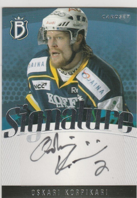 2011/12 Cardset Signature Oskari Korpikari , Blues