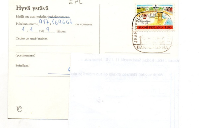 Hämeenlinna: Sibeliuksen koti: (erikoisleima 19.1.1989)