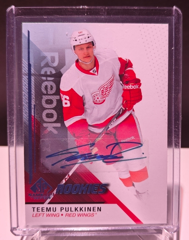 Teemu Pulkkinen Rookie Auto - 14-15 SP Game Used