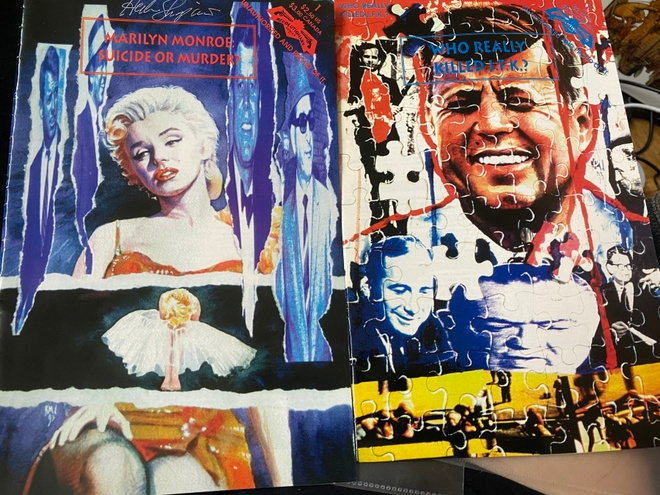 Marilyn ja JFK -sarjakuvalehdet