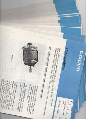 Volvo huolto tiedotuksia 83 vuodelta, ehkä joku vanhempikin.