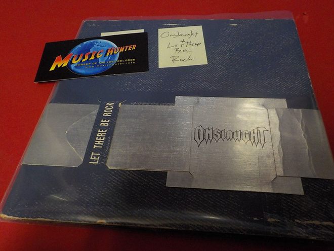 ONSLAUGHT - LET THERE BE ROCK M-/EX 7'' SINGLE