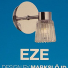 Seinävalaisin Eze, 1lmp (chrome-clear,bath, MarkSlöjd, uusi) - pikkukuva 3