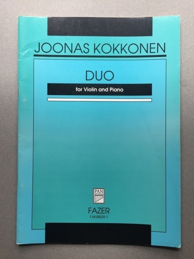 Joonas Kokkonen, Duo for Violin and Piano