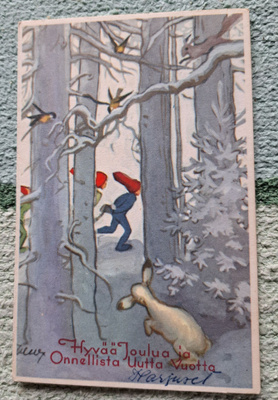 Martta Wendelin,  Hy 357 R1, kulkenut käsipostissa