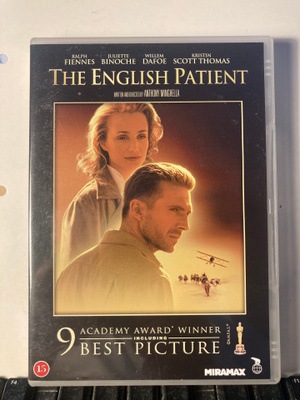 ENGLANTILAINEN POTILAS, DVD, Minghella, Fiennes, Binoche