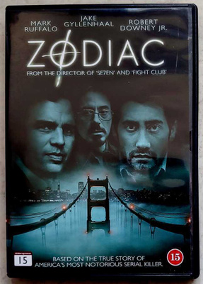 ZODIAC – Suomi-DVD 2007 - Jake Gyllenhaal - David Fincher