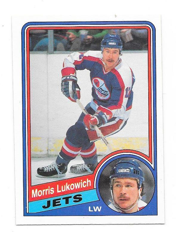 1984-85 OPC #340 Morris Lukowich Winnipeg Jets