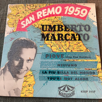 UMBERTO MARCATO: San Remo 1959 - EP * SWE 1959