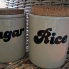 Kannelliset Säilytyspurkit / Sugar and Rice - 2 kpl - pikkukuva 1