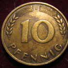 10 pfennig 1949J .Pieni J. Länsi-Saksa - West Germany - pikkukuva 1