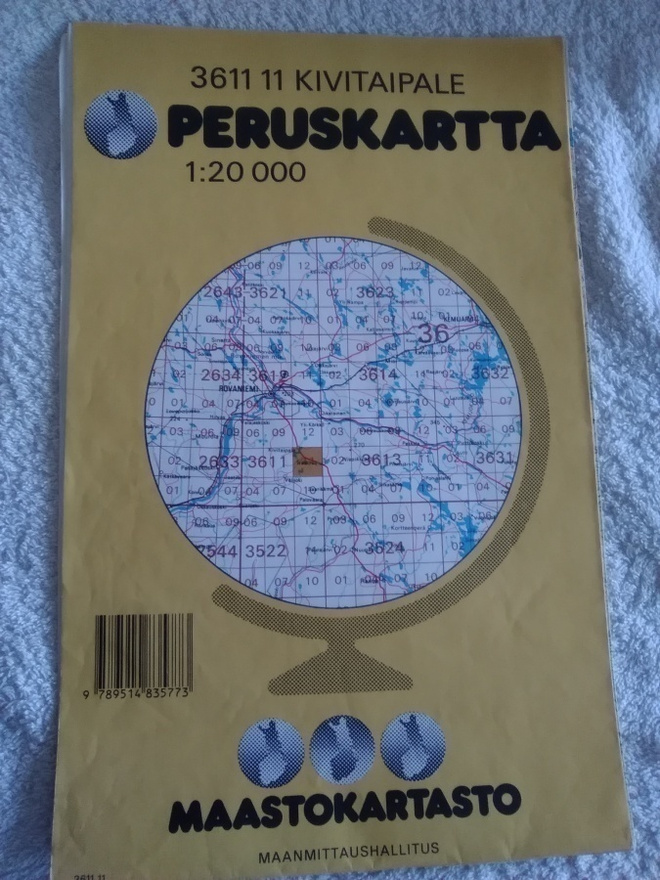 KARTTA ROVANIEMI KIVITAIPALE 1:20 000