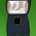 Miesten kultainen Onyx kantasormus 14K 585 ei kaiverruksia - pikkukuva 3