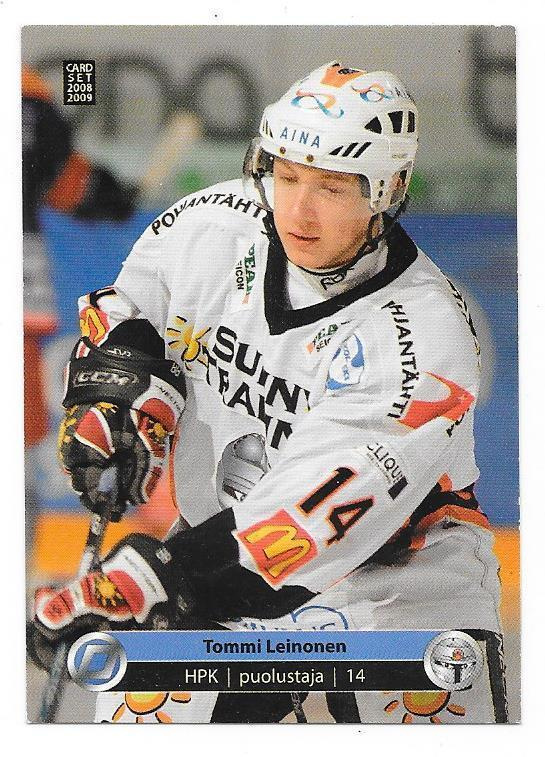 2008-09 CardSet #27 Tommi Leinonen HPK