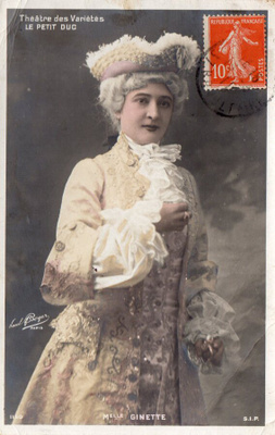 Vanha postikortti- Ginette, Paul Boyer