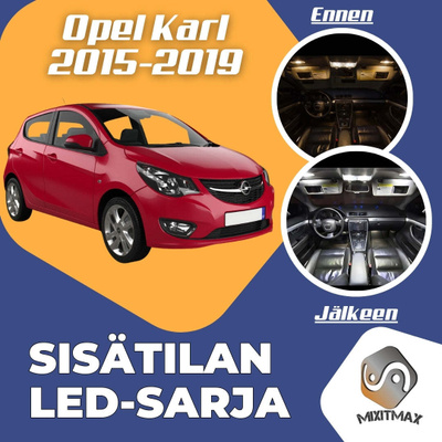Opel Karl Sisätilan LED-sarja 8-osainen