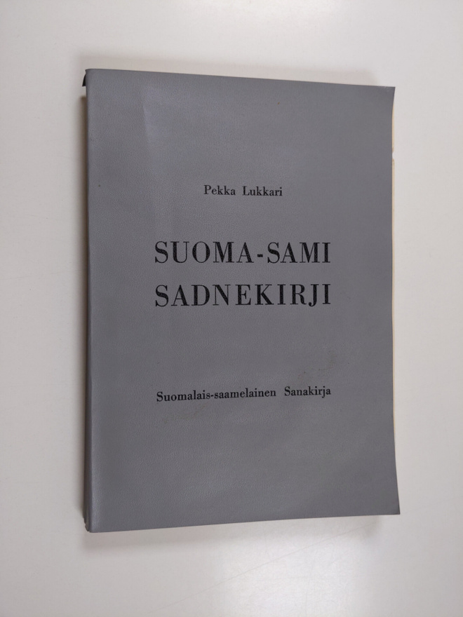 Pekka Lukkari : Suoma-sami sadnekirji