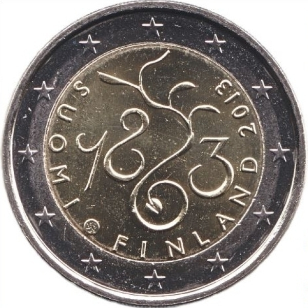 Suomi 2 euro 2013 juhla Vuoden 1863 valtiopäivät 150 v., UNC