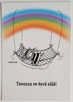 MARLEENA ANSIO-KULKEMATON POSTIKORTTI