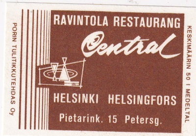 Helsinki, Ravintola Central  5/10