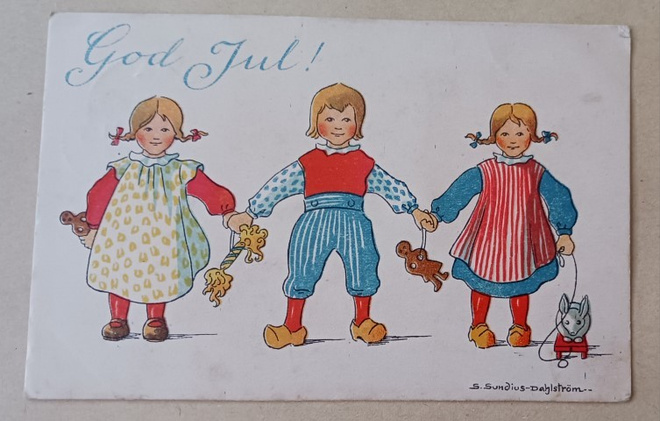 S. Sundius-Dahlström: Lapset ja lelut Jouluaikaan, p. 1918