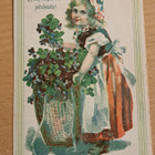 tytöllä kukkia ruukussa, kulkenut 1909 - pikkukuva 1