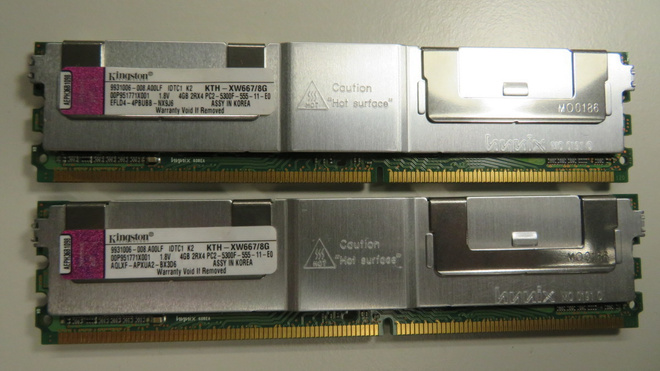 Kingston KTH-XW667/8G Pc2-5300 DDR2-667MHz Fb-DIMM Server