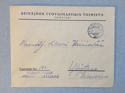 Firmakuori, Seinäjoen työvoimapiiri 1945