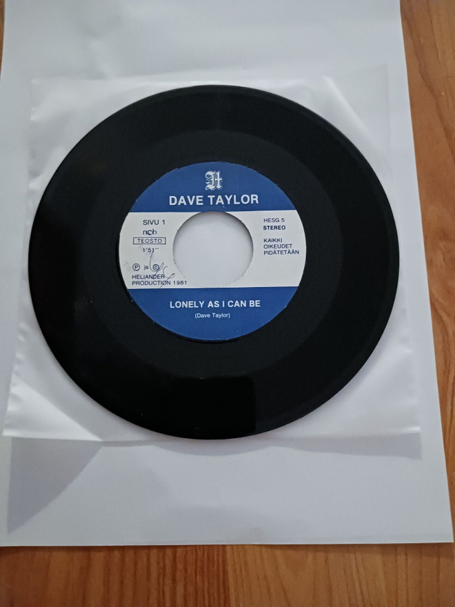 Dave Taylor - Lonely As I Can Be 7" orig Fin 1981 Rockabilly