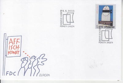 Åland FDC 2003 taide