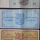 Markan raha, 5 markan seteli, 10 markan raha, 3 kpl - pikkukuva 3