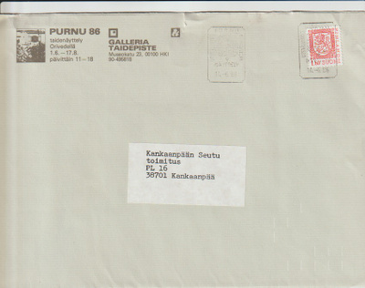 ERIKOISLEIMA , PURNU- NÄYTTELY, 14.6.1986