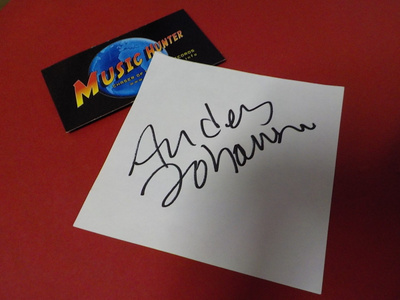 ANDERS JOHANSSON NIMIKIRJOITUS