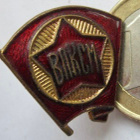 VANHA CCCP Merkki VLKSM Komsomol Jäsenmerkki 1950-l - pikkukuva 1