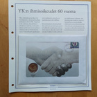 YK:n  IHMISOIKEUDET  60  VUOTTA  - KOLIKKO  2€ - pikkukuva 1