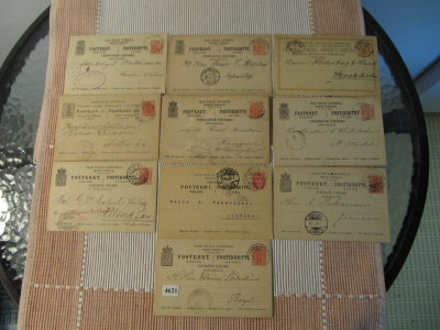 Vanhoja postikortteja 10 kpl.1890-1904