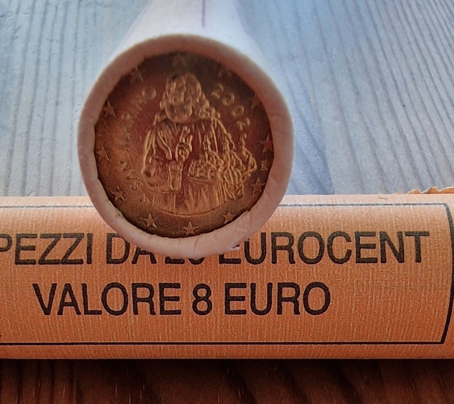 San Marino 2002 20c rulla, HARVINAINEN!!