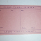 Lääke-etiketti, Salon Vanha Apteekki, Lyydi Nyman-Lähdekivi - pikkukuva 1