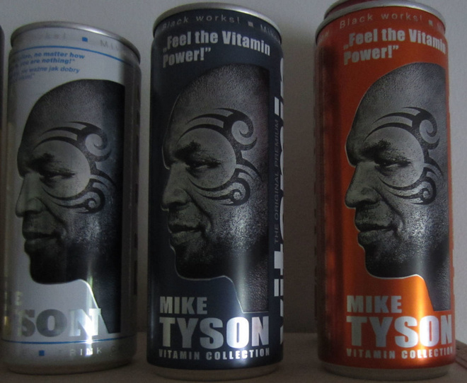 3 kpl erilaisia tyhjiä MIKE TYSON tölkkejä