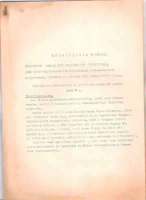 Huittinen, esityslista, 4/1956 ja 9/1955.