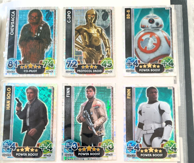 STAR WARS holo kortteja 6 kpl