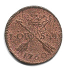 Ruotsi 1 ÖR, S.M., 1760, ½ Skilling 1802; Venäjä 2 kop - pikkukuva 1