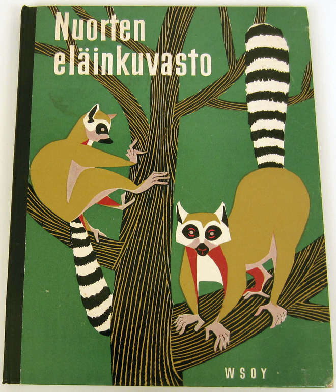 Nuorten eläinkuvasto keräilykuvineen 50-luvulta.