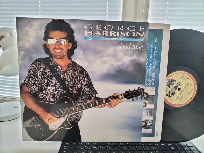 GEORGE HARRISON, Cloud nine, LP GER -87 HIENO KUNTO !!