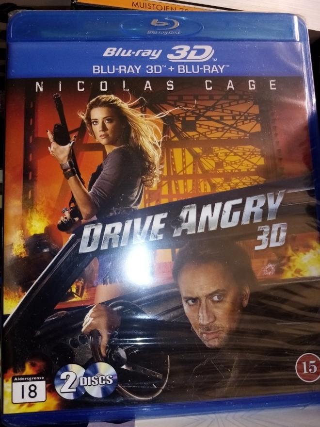 Blu-ray 3D + BLU-RAY :  DRIVE ANGRY 3D ( UUSI)