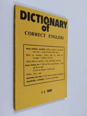 E.G Thorpe : Dictionary of correct english