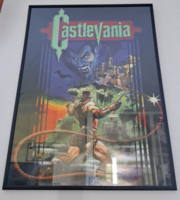 Iso Nintendo NES Castlevania taulu - uniikkikappale!
