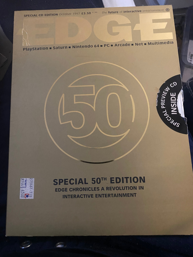 Pelilehti: Edge 50 - juhlanumero Oct. 1997 + cd-rom