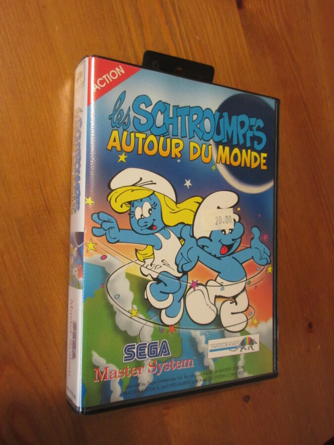 SEGA MASTER SYSTEM: Les Schtroumpfs Autour Du Monde (NIB)