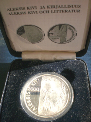 100 mk Aleksis Kivi Proof v. 2000